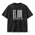 El Roi - Snow Washed Oversized Cotton T-Shirt