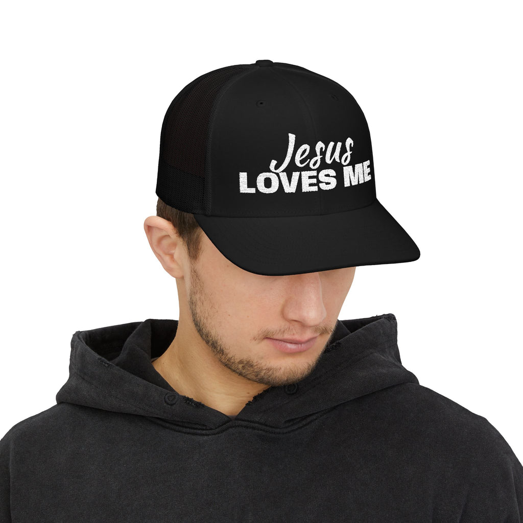Jesus Loves Me Christian Snapback Trucker Cap