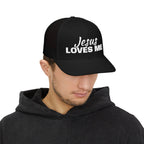Jesus Loves Me Christian Snapback Trucker Cap