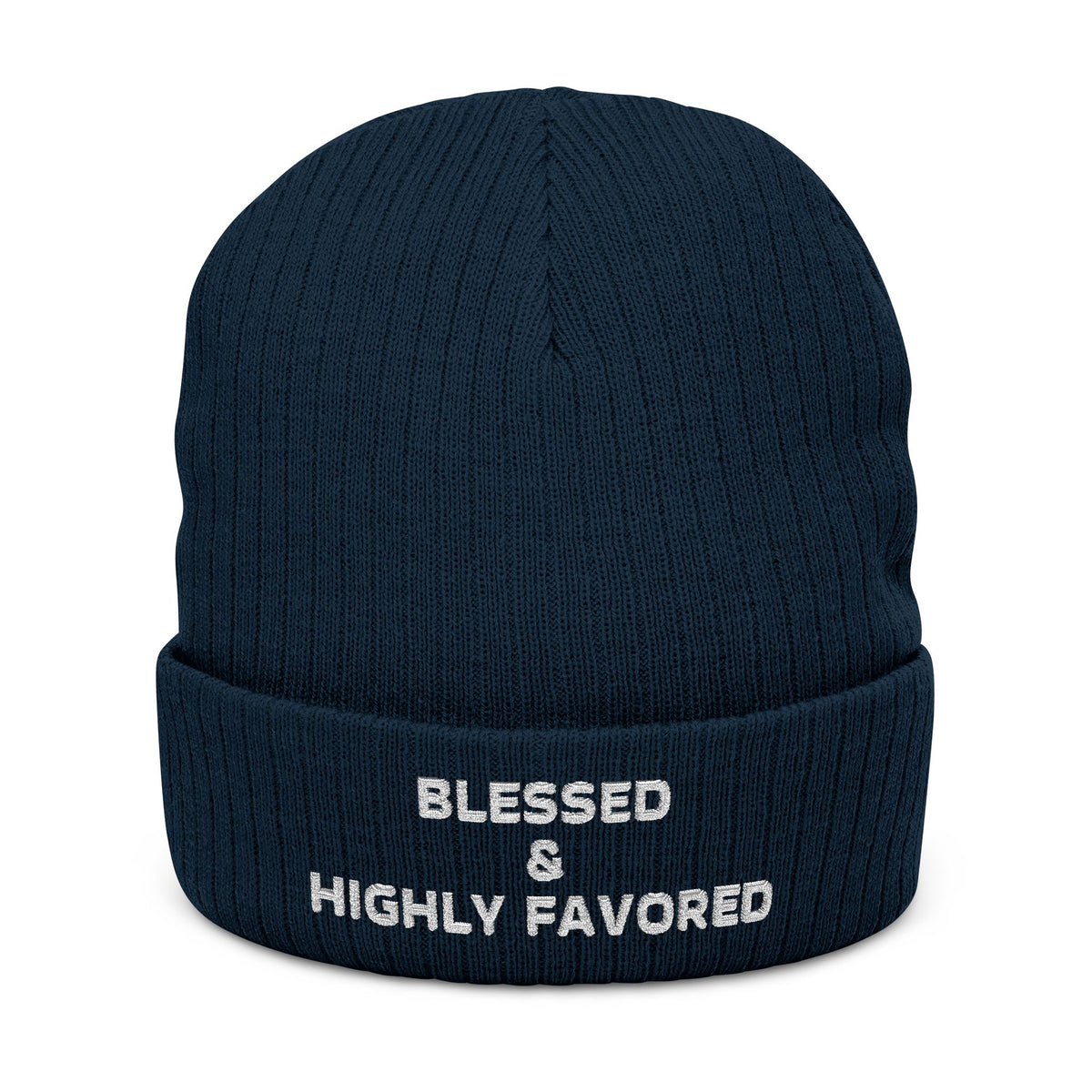 Blessed & Highly Favored Christian Beanie by Dinachi Apparel – view 5