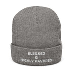 Blessed & Highly Favored Christian Beanie by Dinachi Apparel – view 3