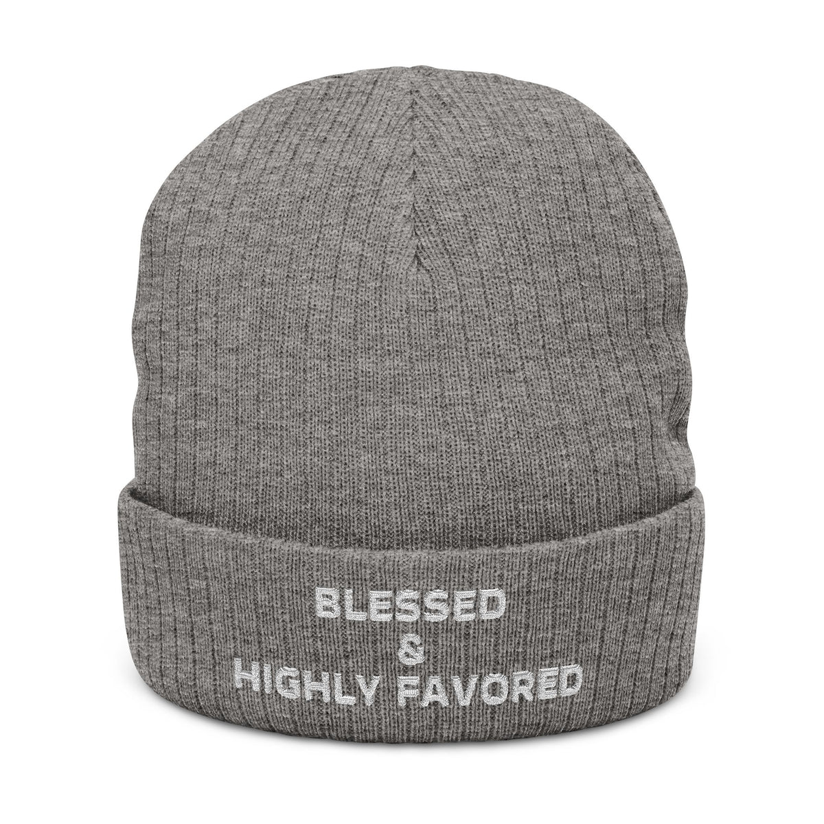 Blessed & Highly Favored Christian Beanie by Dinachi Apparel – view 3