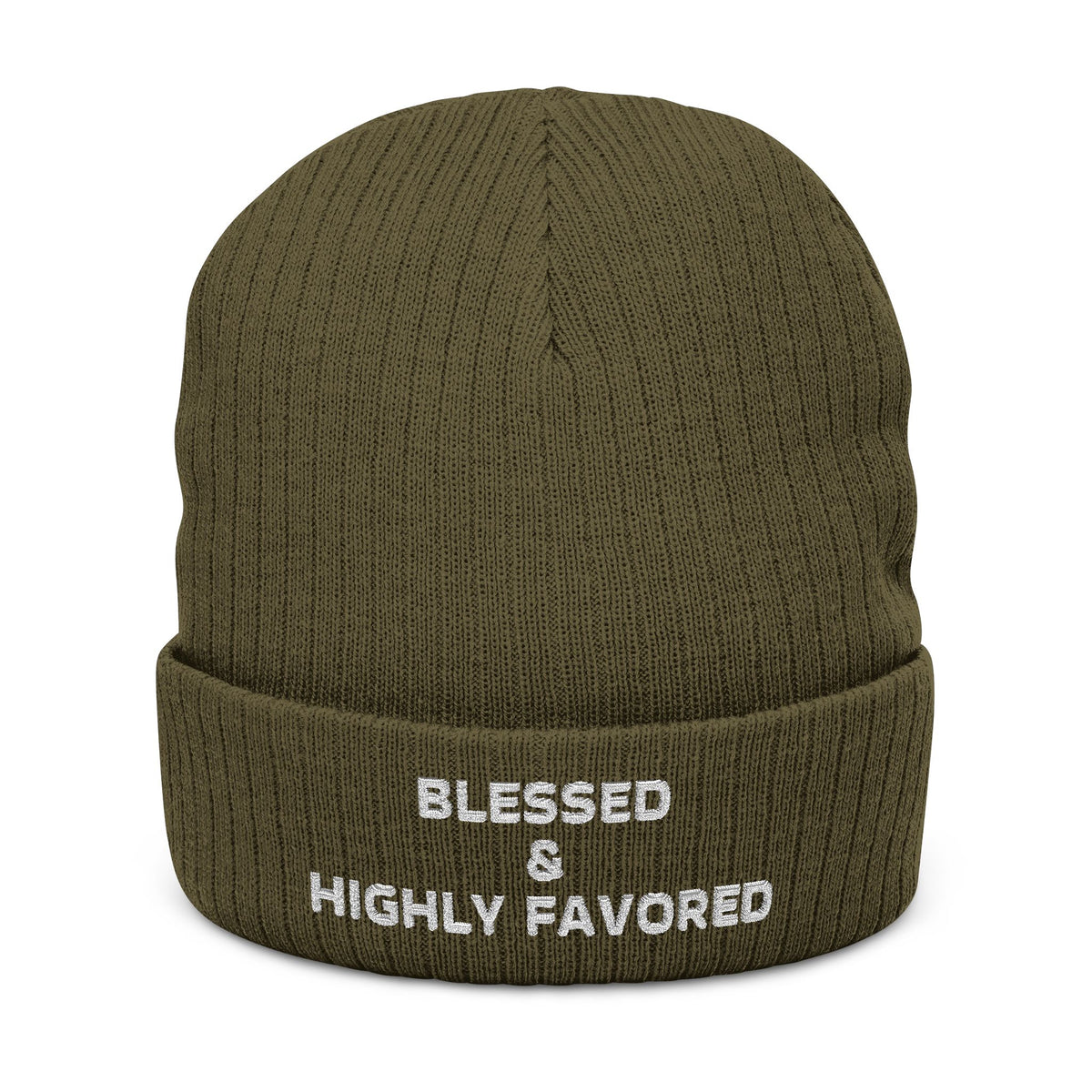 Blessed & Highly Favored Christian Beanie by Dinachi Apparel