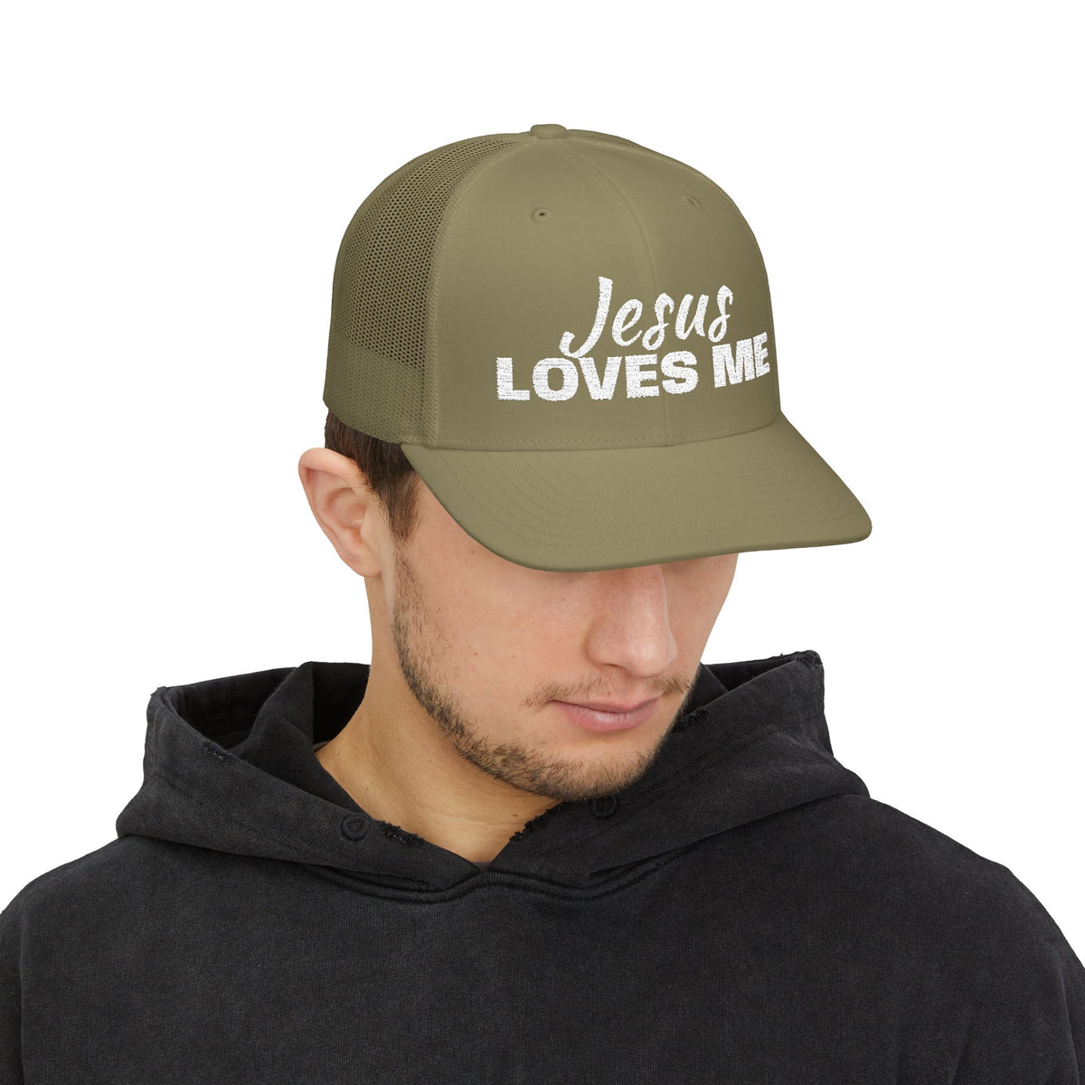 Jesus Loves Me Christian Snapback Trucker Cap