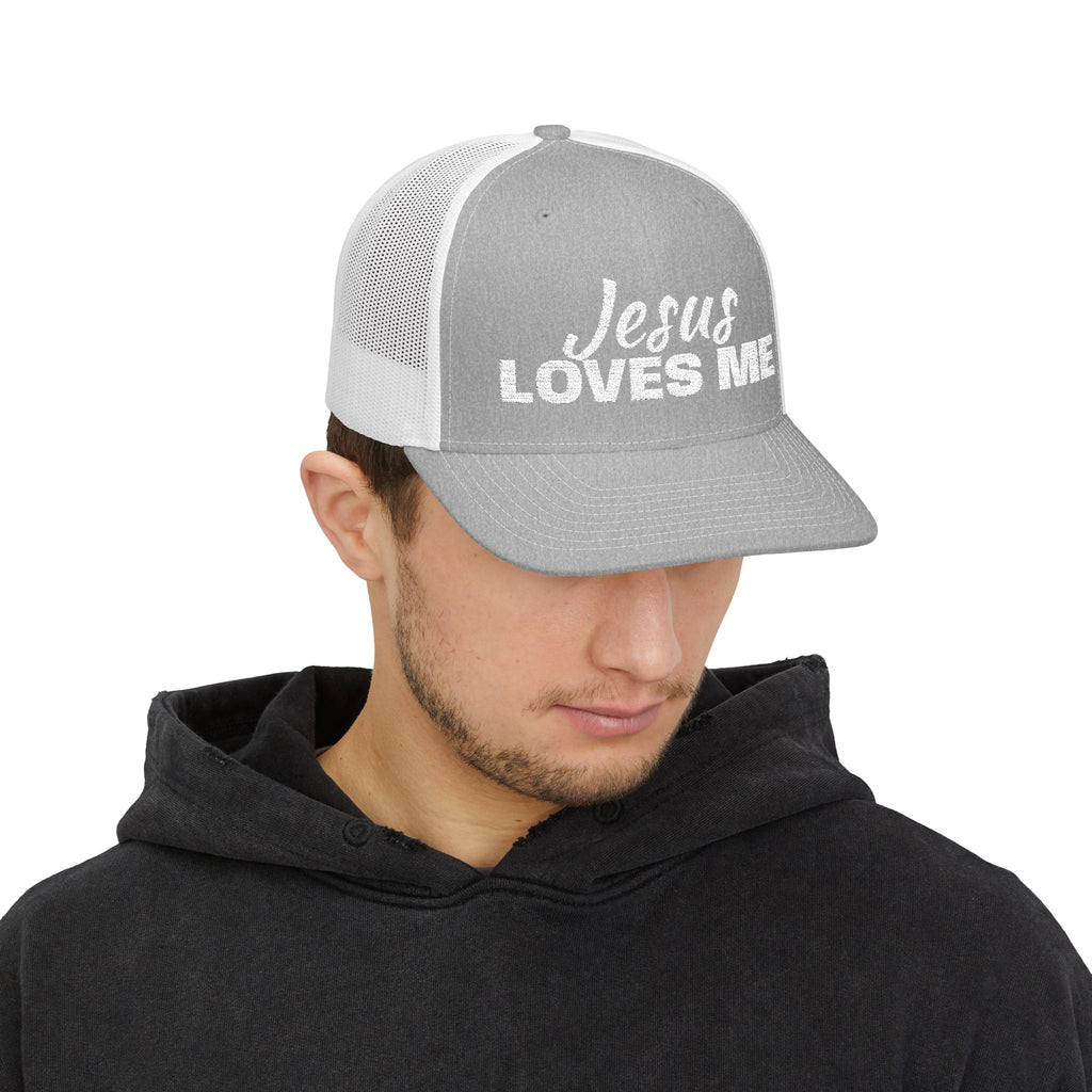 Jesus Loves Me Christian Snapback Trucker Cap