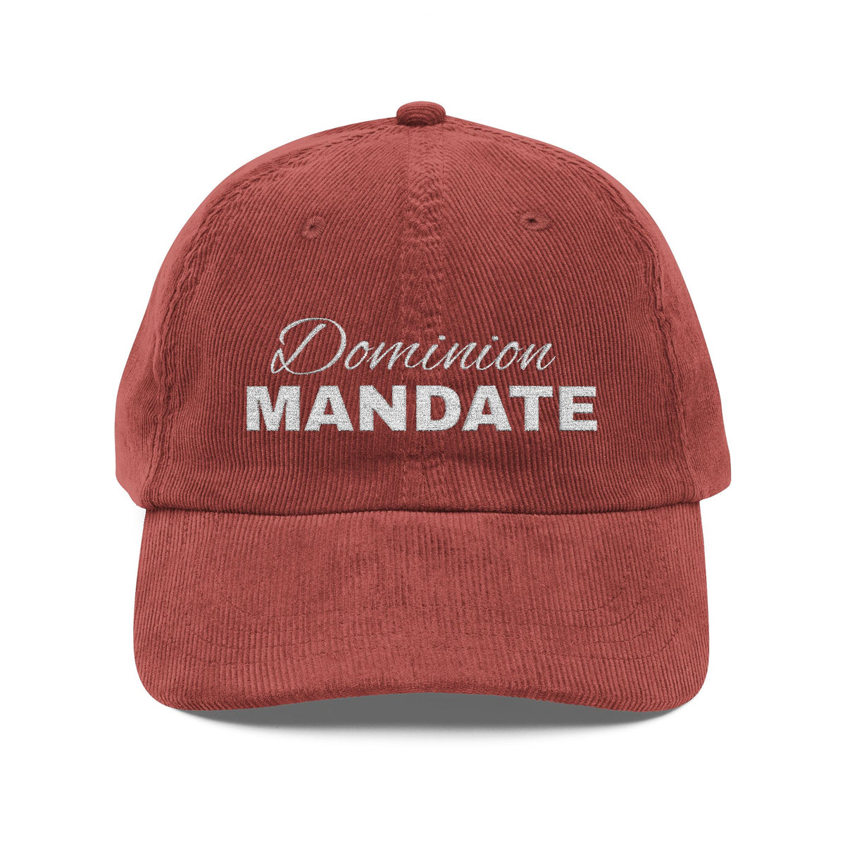 Dominion Mandate Christian Corduroy Cap by Dinachi Apparel