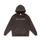 Jesus is My King - Snow Washed Loose Cotton Hoodie