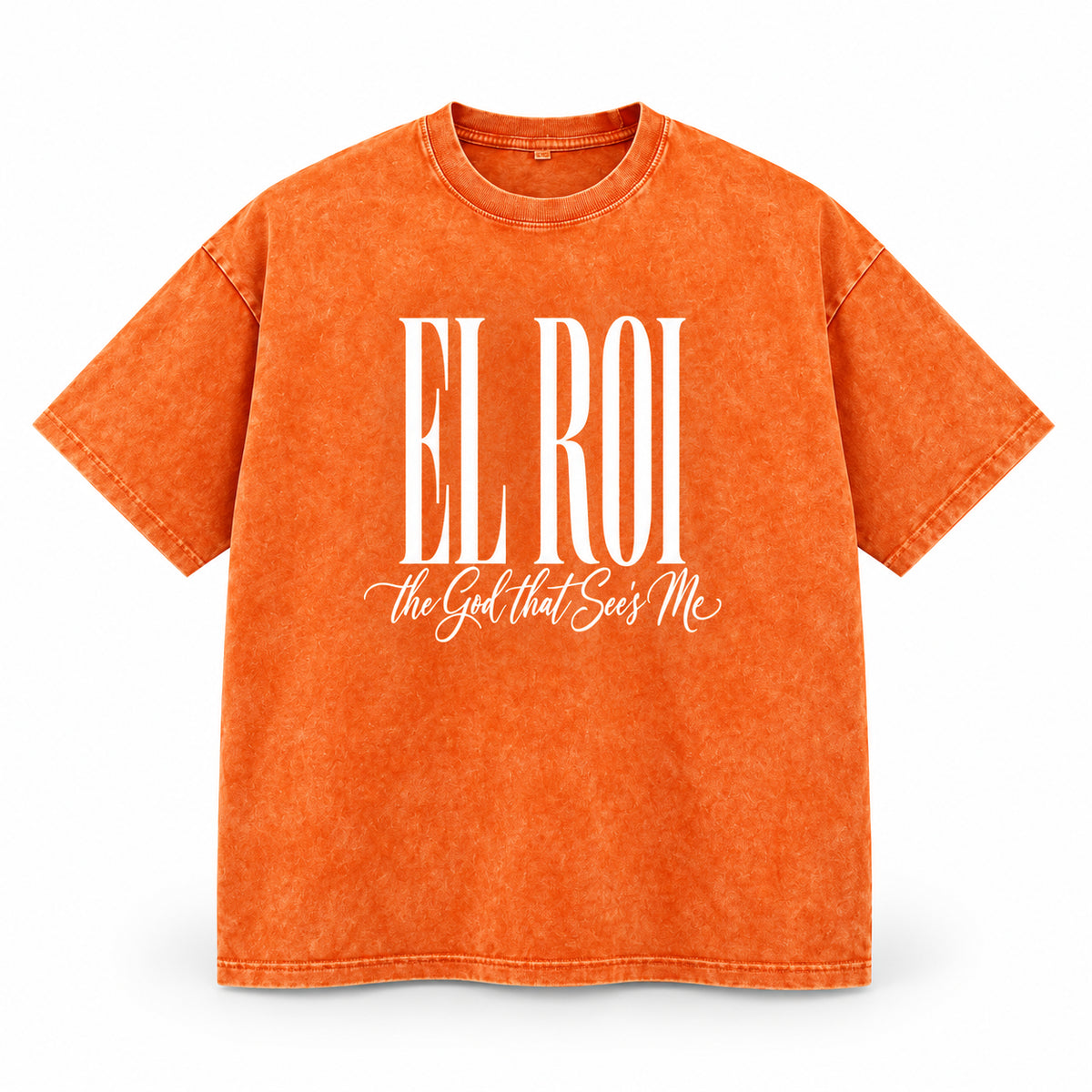 El Roi - Snow Washed Oversized Cotton T-Shirt