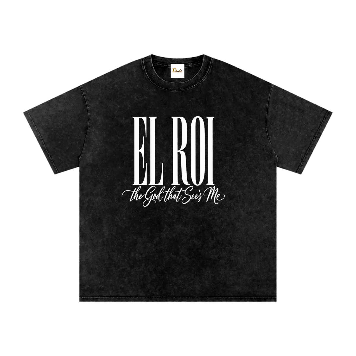 El Roi - Snow Washed Oversized Cotton T-Shirt