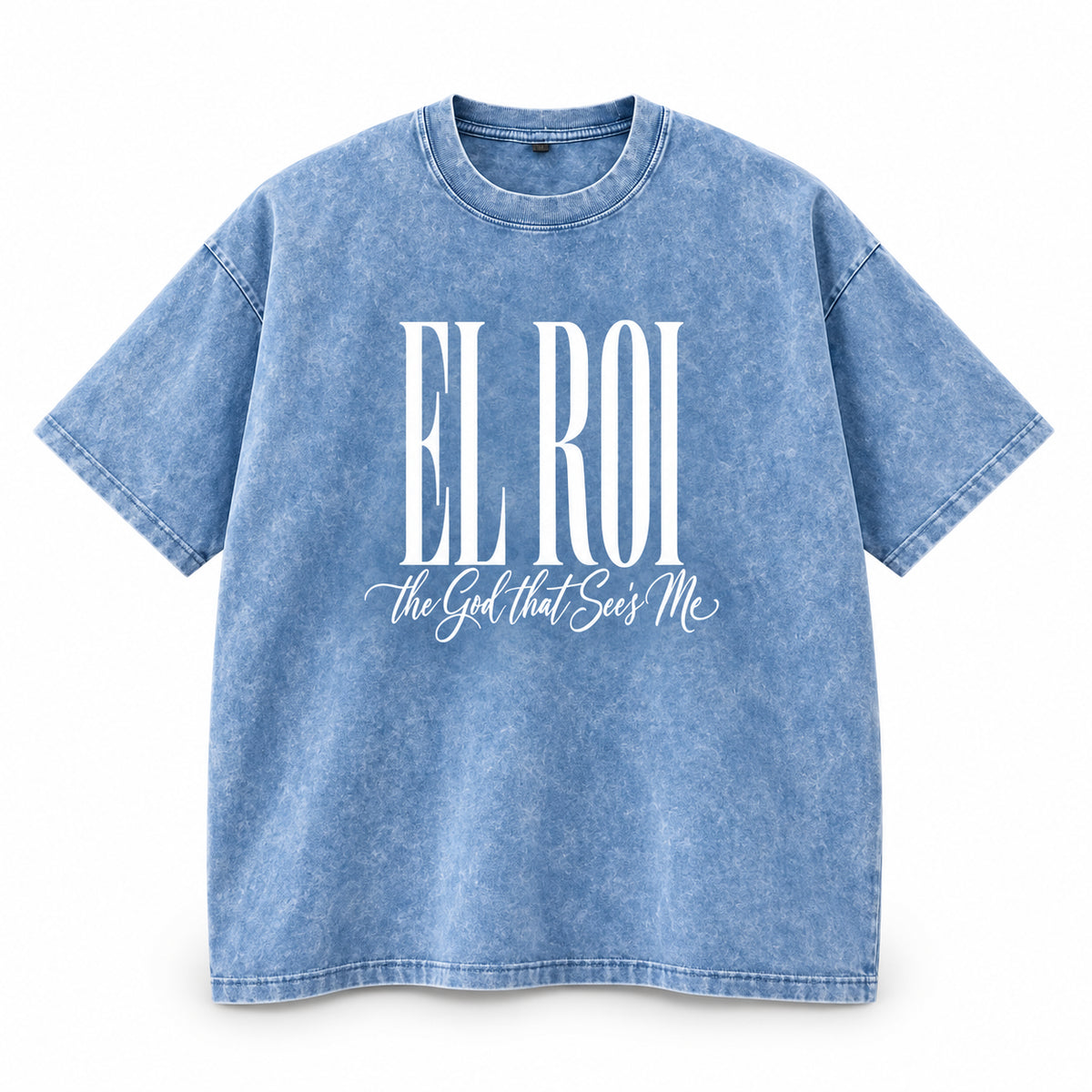 El Roi - Snow Washed Oversized Cotton T-Shirt