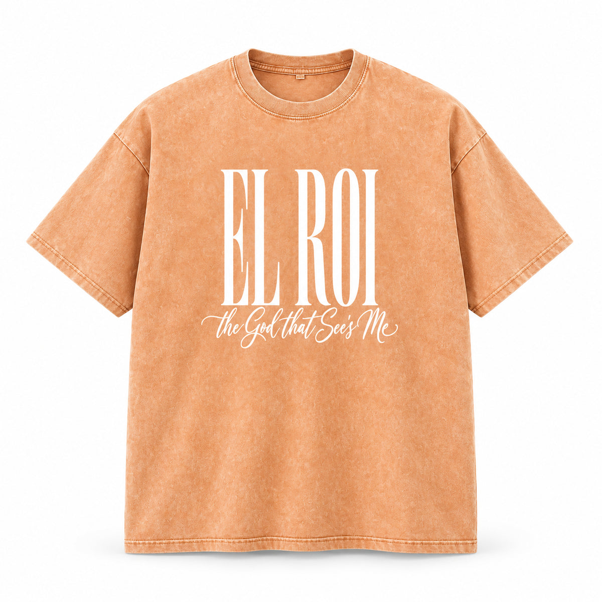 El Roi - Snow Washed Oversized Cotton T-Shirt