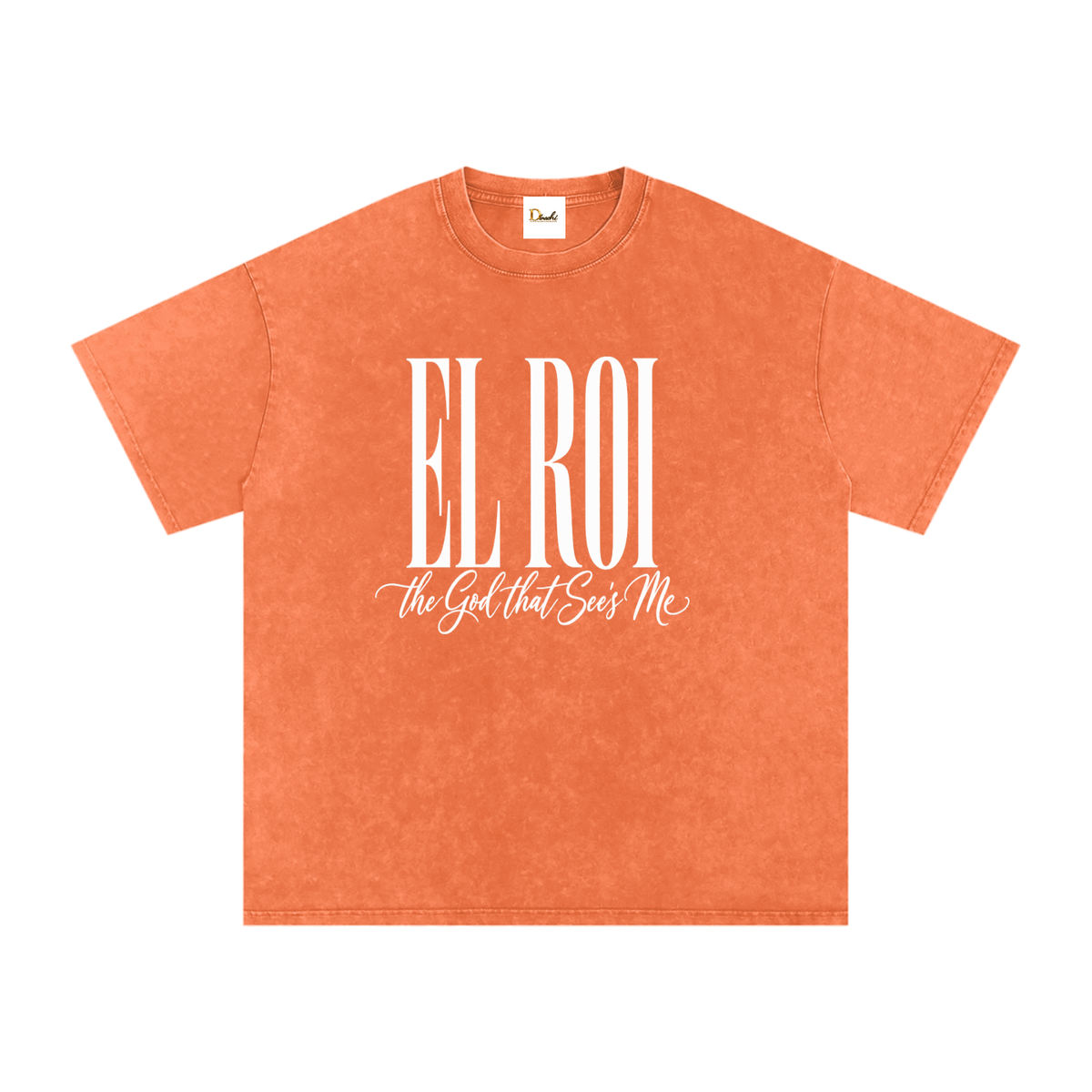 El Roi - Snow Washed Oversized Cotton T-Shirt