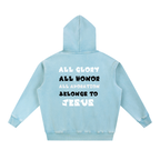 Jesus Reigns - Snow Wash Fleece Oversize Hoodie