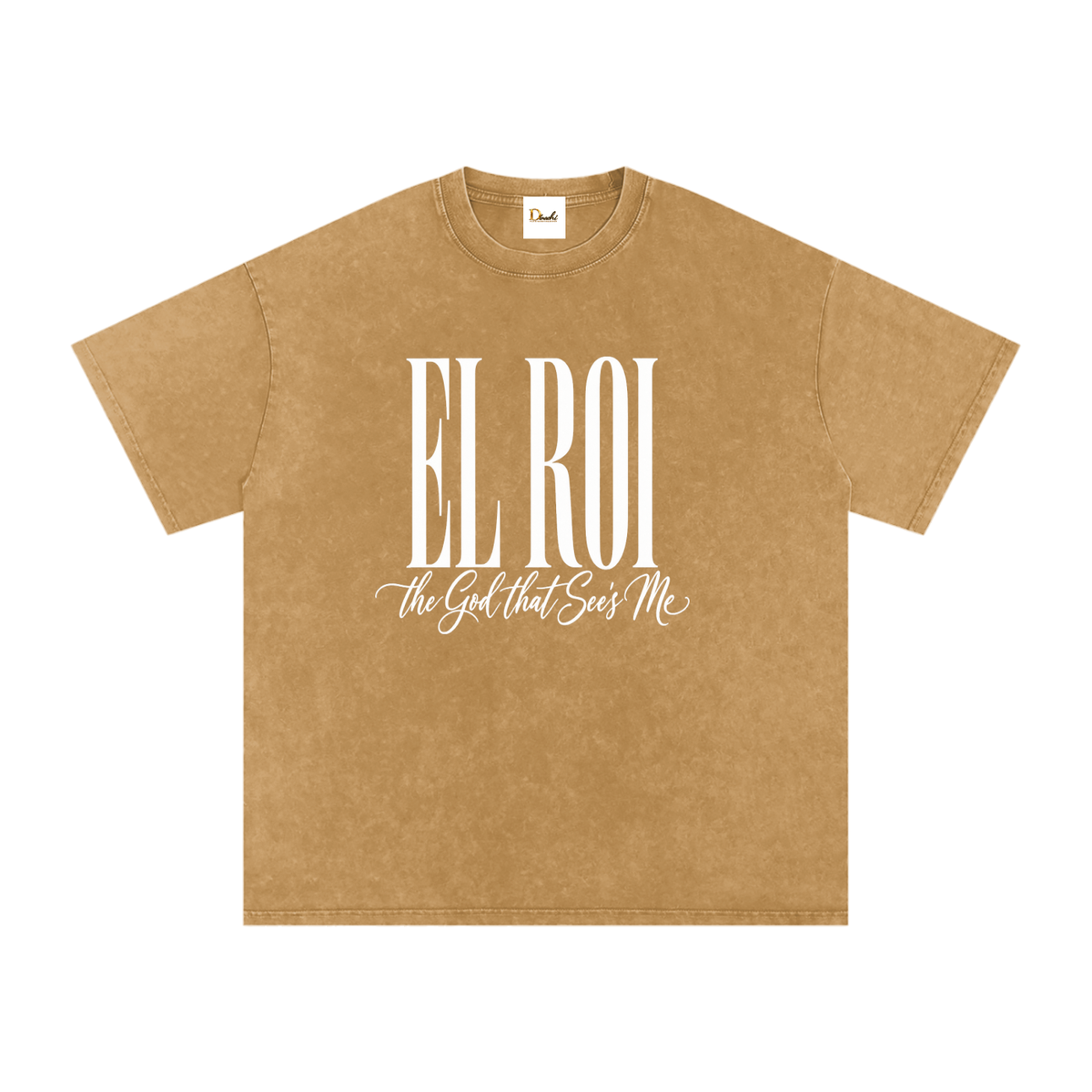 El Roi - Snow Washed Oversized Cotton T-Shirt