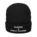 Blessed & Highly Favored Christian Beanie by Dinachi Apparel – view 2
