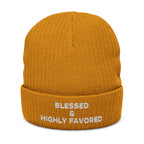 Blessed & Highly Favored Christian Beanie by Dinachi Apparel – view 4