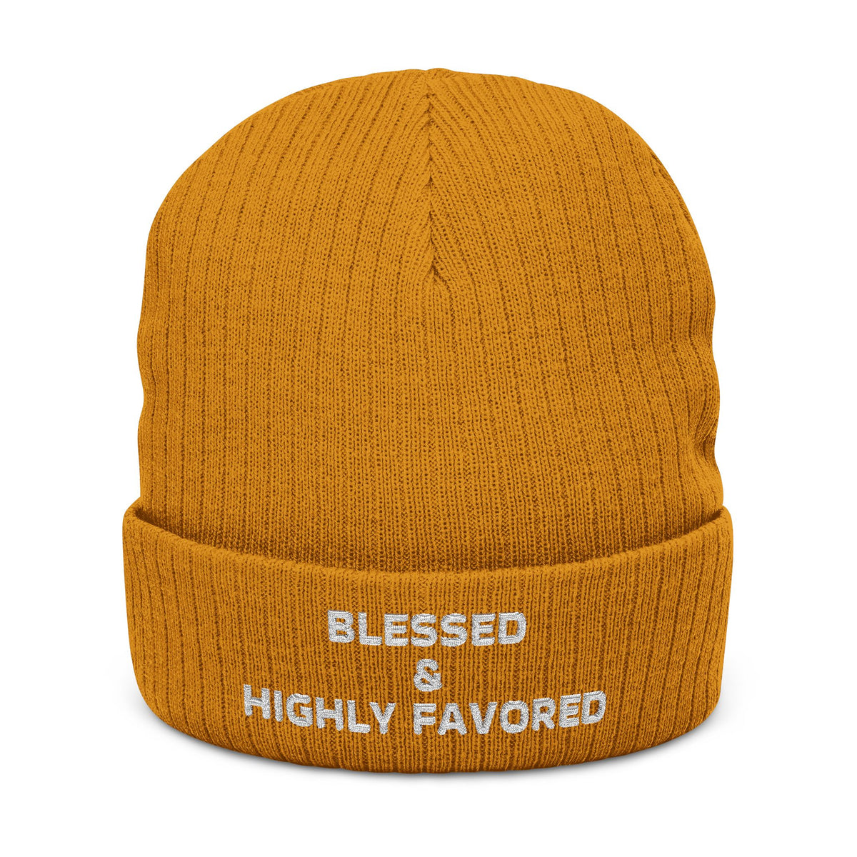 Blessed & Highly Favored Christian Beanie by Dinachi Apparel – view 4