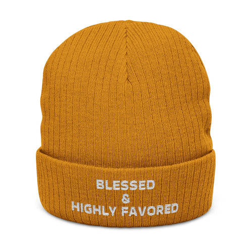 Blessed & Highly Favored Christian Beanie by Dinachi Apparel – view 4