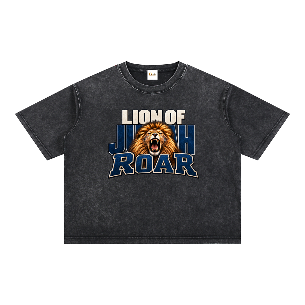 Lion of Judah Roar - Drop Shoulder Wash T-Shirt