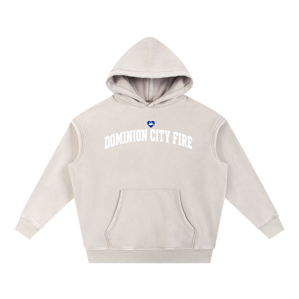 DCFIRE - Snow Wash Fleece Oversize Hoodie