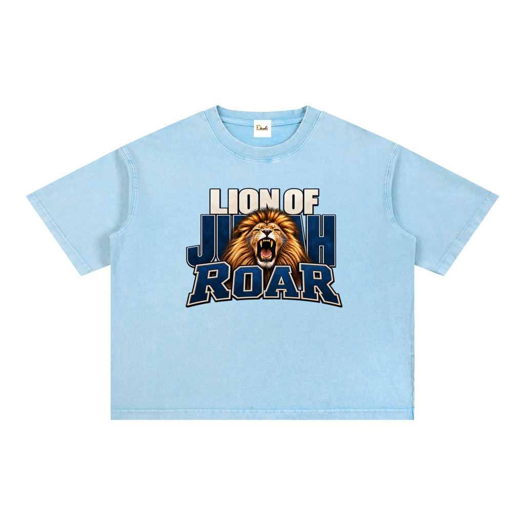 Lion of Judah Roar - Drop Shoulder Wash T-Shirt