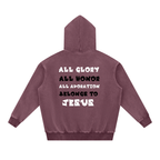 Jesus Reigns - Snow Wash Fleece Oversize Hoodie
