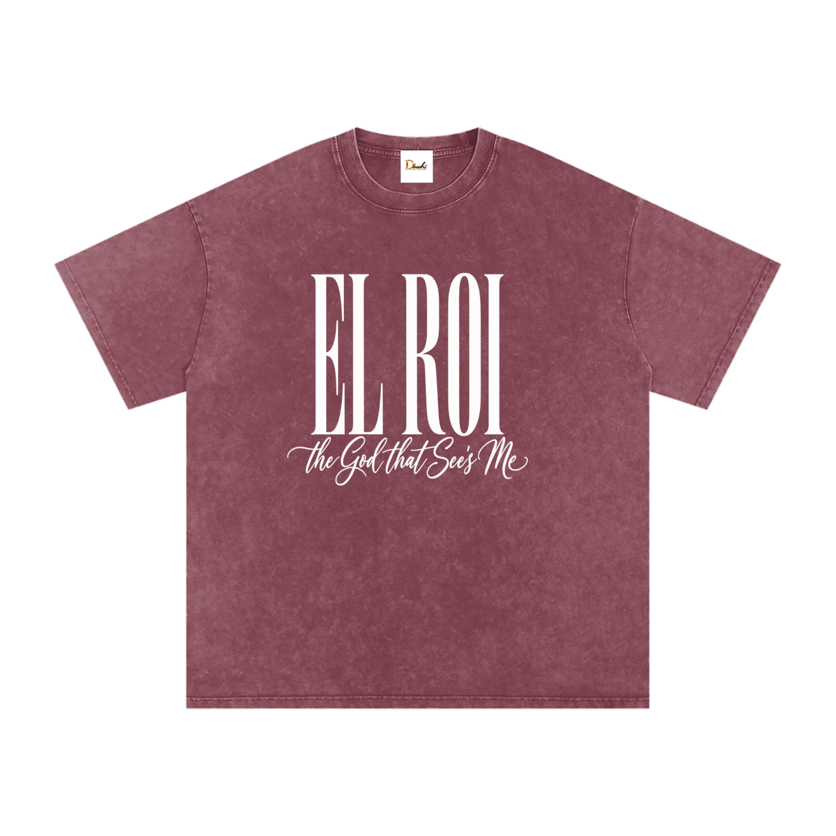 El Roi - Snow Washed Oversized Cotton T-Shirt