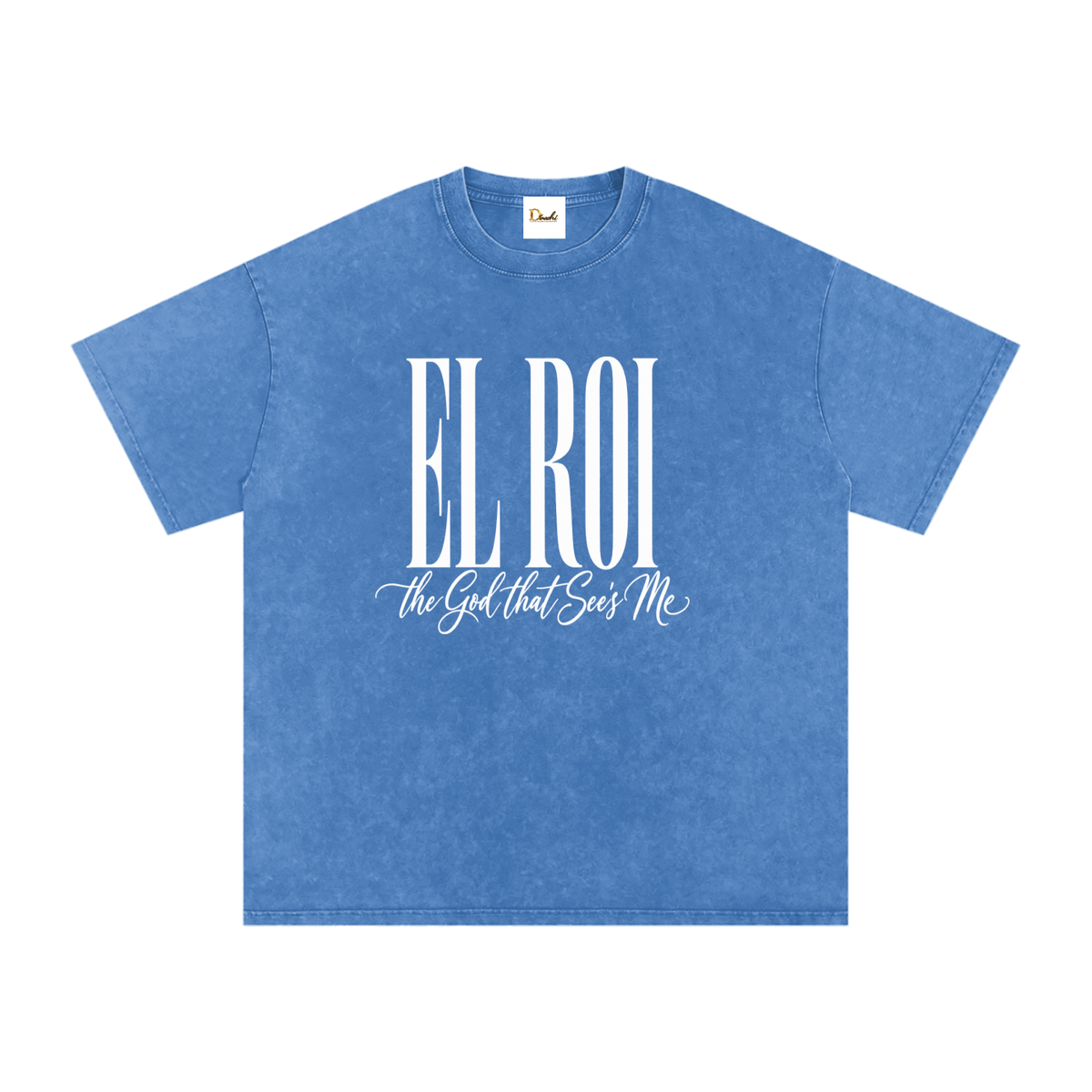 El Roi - Snow Washed Oversized Cotton T-Shirt