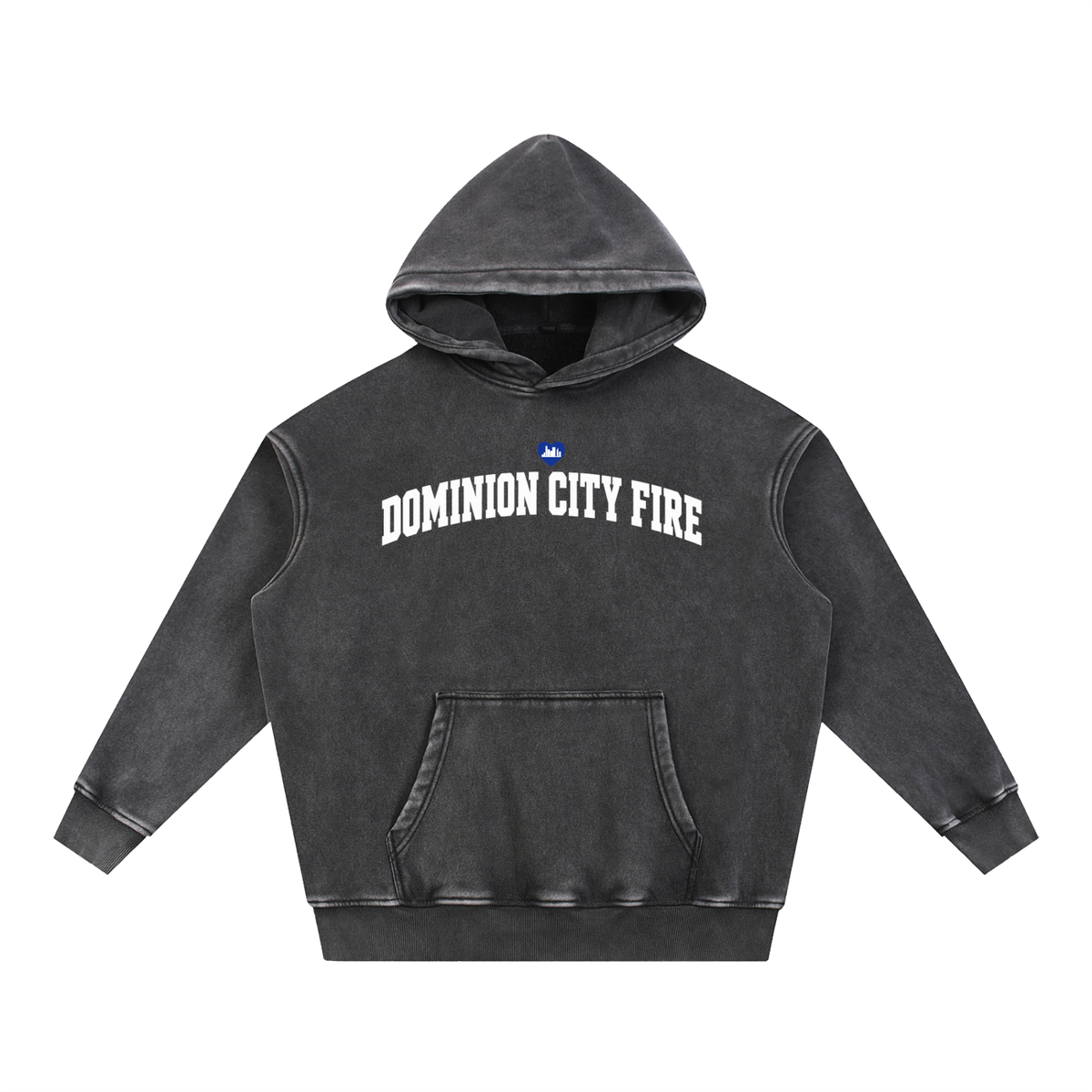 DCFIRE - Snow Wash Fleece Oversize Hoodie