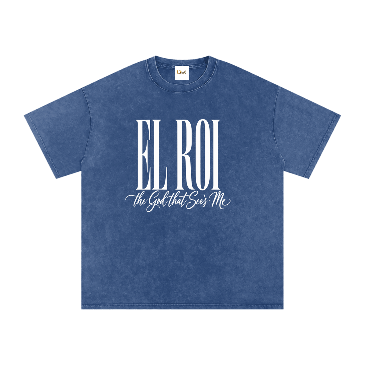El Roi - Snow Washed Oversized Cotton T-Shirt
