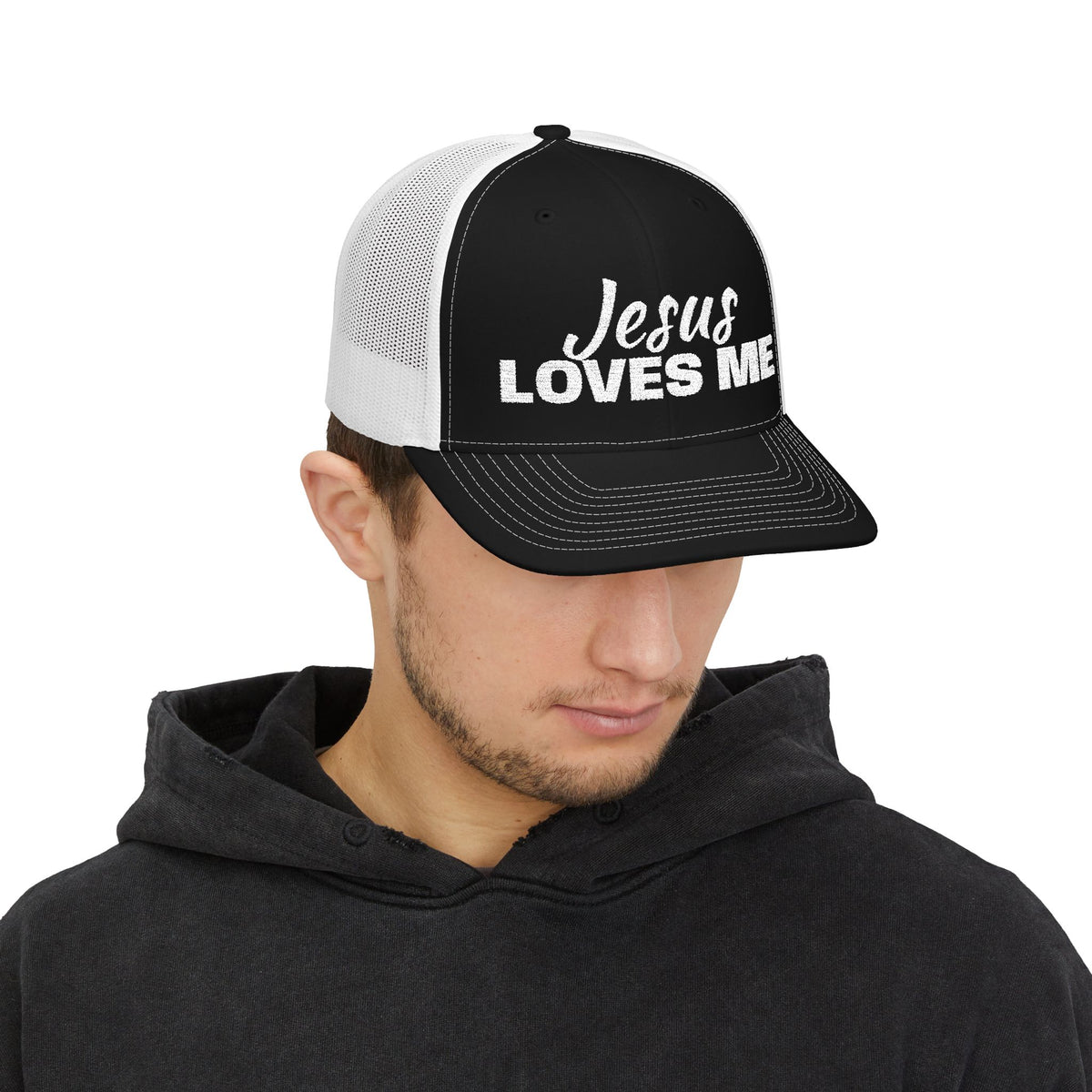 Jesus Loves Me Christian Snapback Trucker Cap