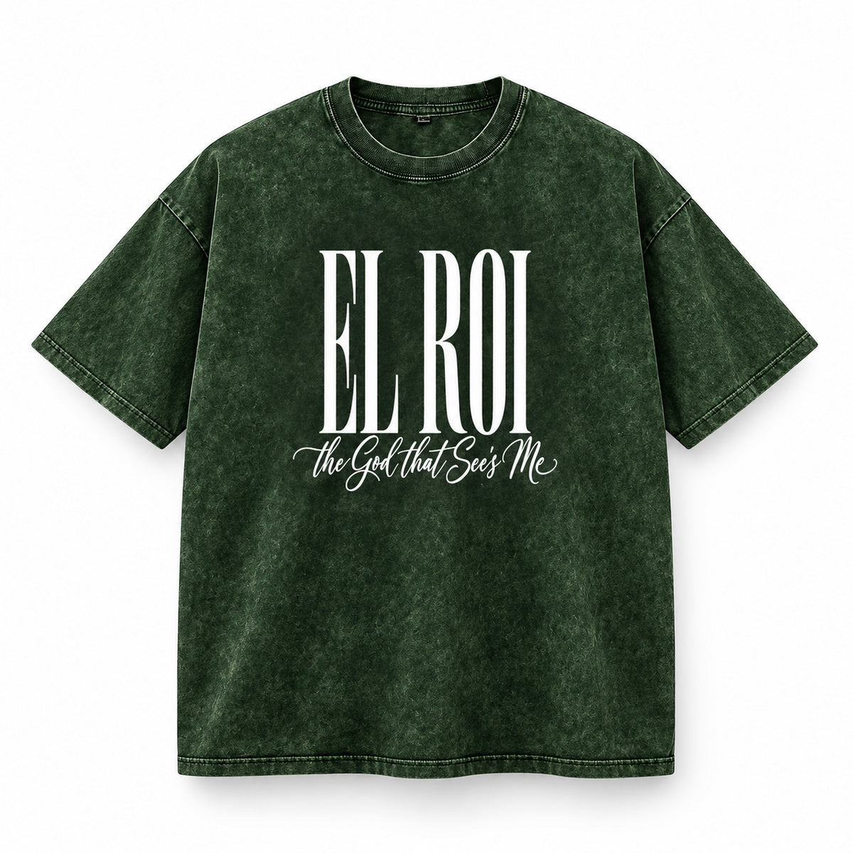 El Roi - Snow Washed Oversized Cotton T-Shirt