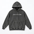 Jesus is My King - Snow Washed Loose Cotton Hoodie