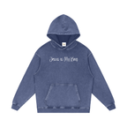 Jesus is My King - Snow Washed Loose Cotton Hoodie