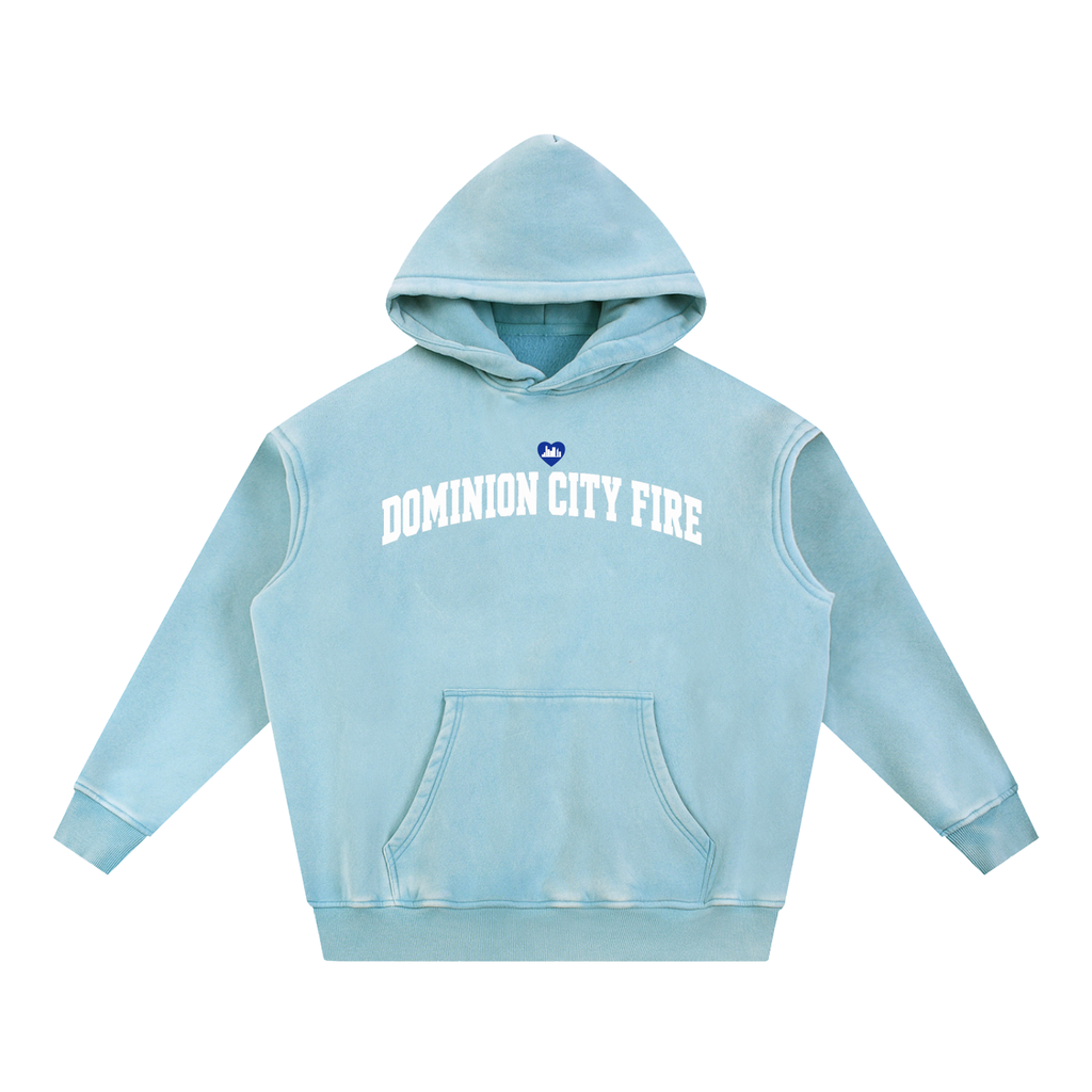 DCFIRE - Snow Wash Fleece Oversize Hoodie