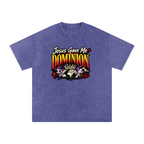 Jesus Gave Me Dominion - Snow Washed Oversized Cotton T-Shirt