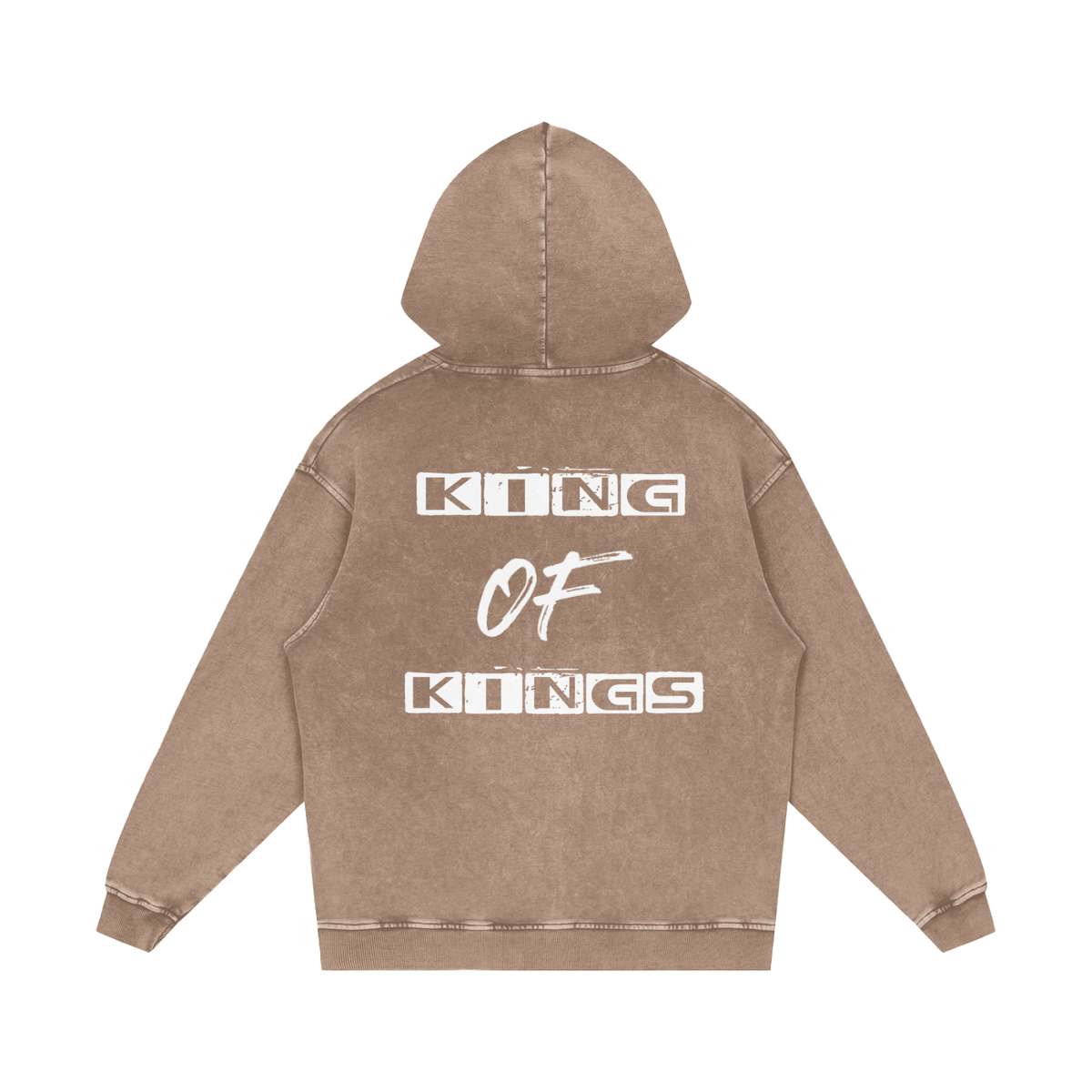 Jesus is My King - Snow Washed Loose Cotton Hoodie
