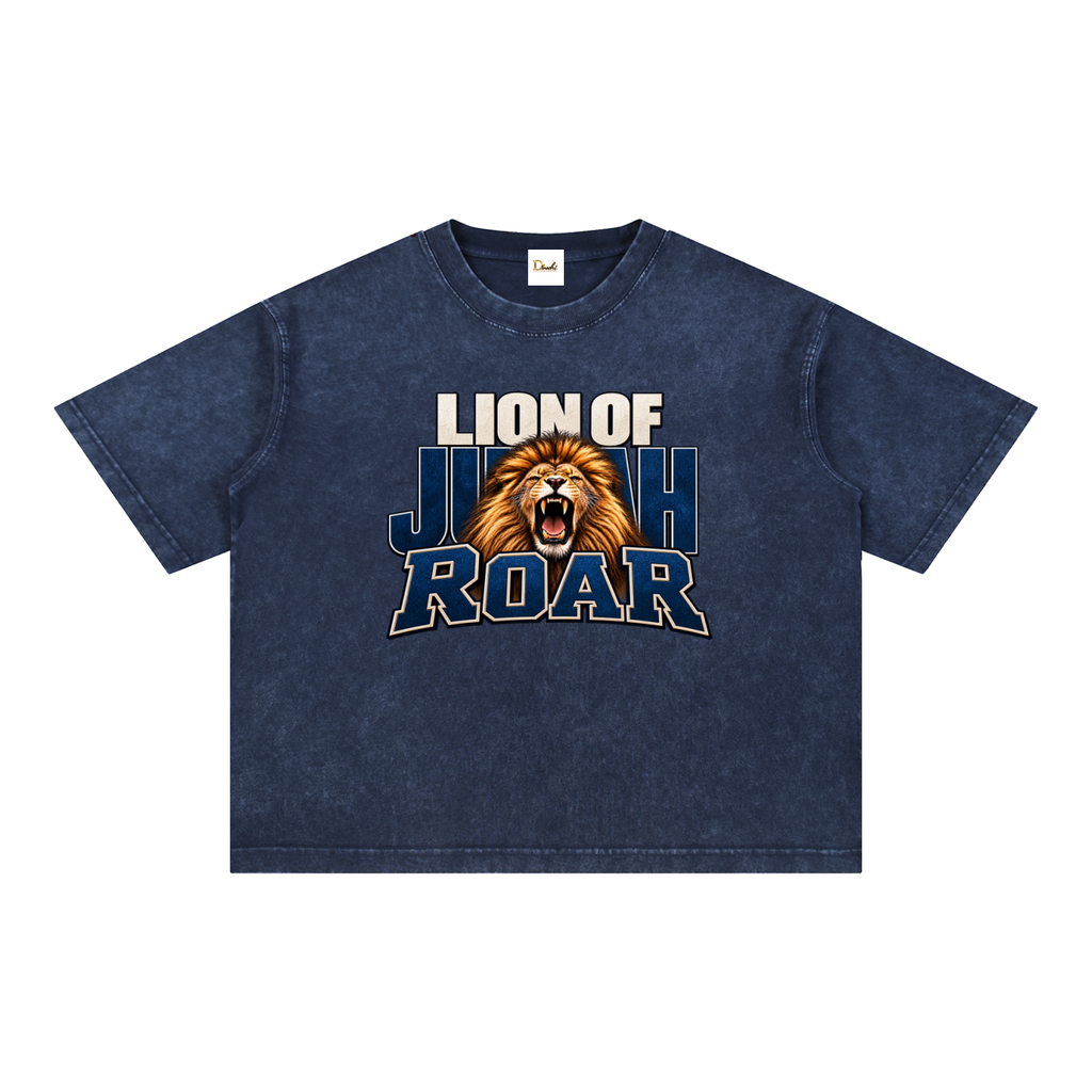 Lion of Judah Roar - Drop Shoulder Wash T-Shirt