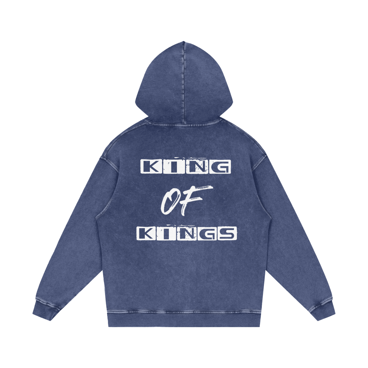 Jesus is My King - Snow Washed Loose Cotton Hoodie