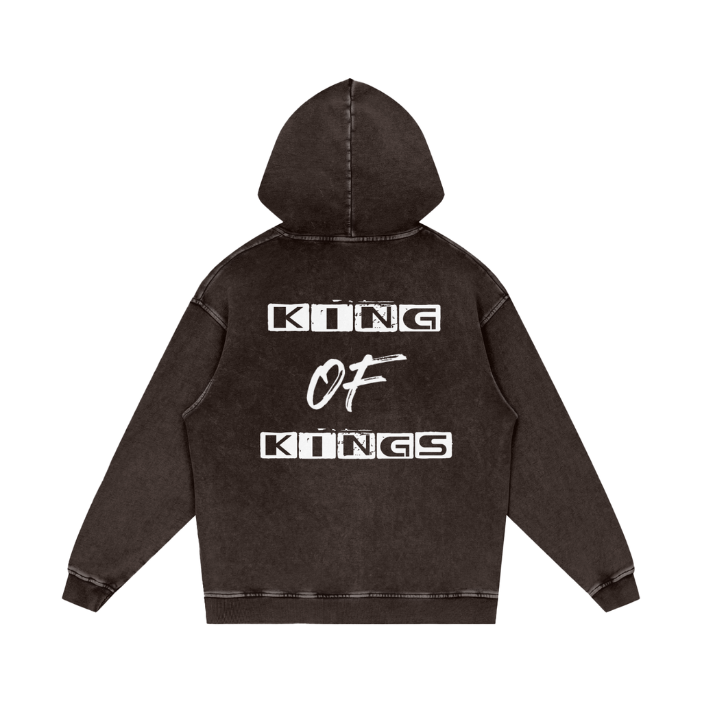 Jesus is My King - Snow Washed Loose Cotton Hoodie
