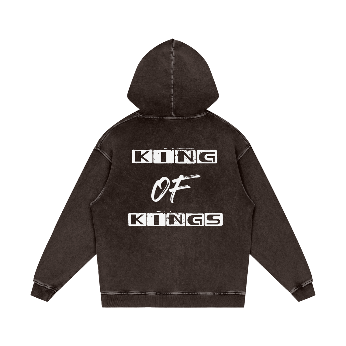 Jesus is My King - Snow Washed Loose Cotton Hoodie