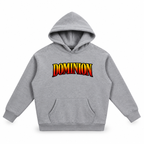 3D product mockup, Gray — Dominion hoodie