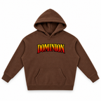 3D product mockup, Coffee — Dominion hoodie