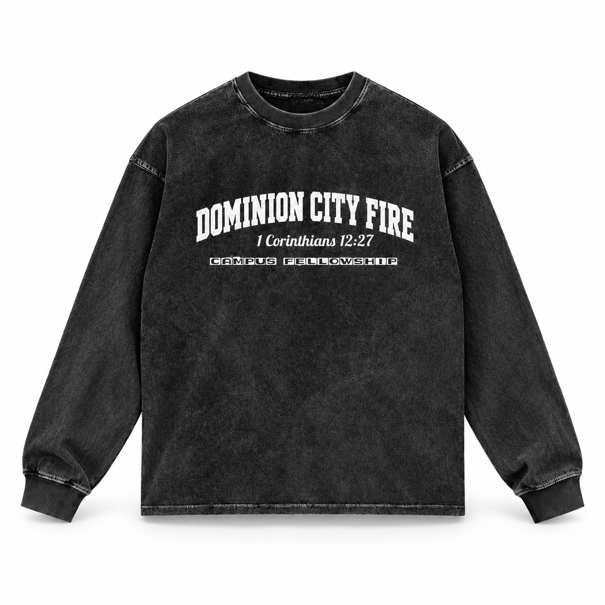 3D product mockup, Black Beauty — DCFIRE - Oversize Long Sleeve T-Shirt