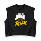 3D product mockup, Black — Lion of Judah - Boxy Tank Top