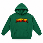 3D product mockup, Eden Green — Dominion hoodie