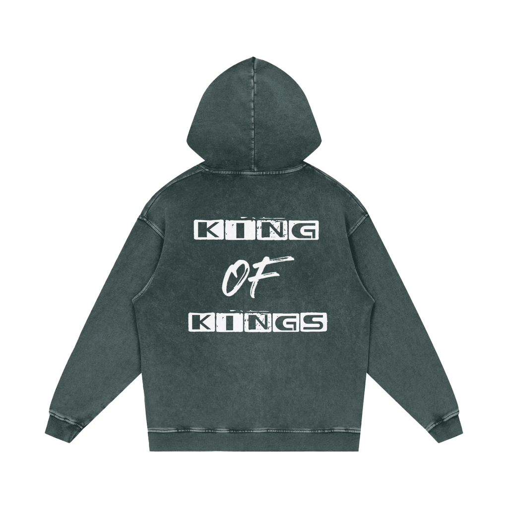 Jesus is My King - Snow Washed Loose Cotton Hoodie