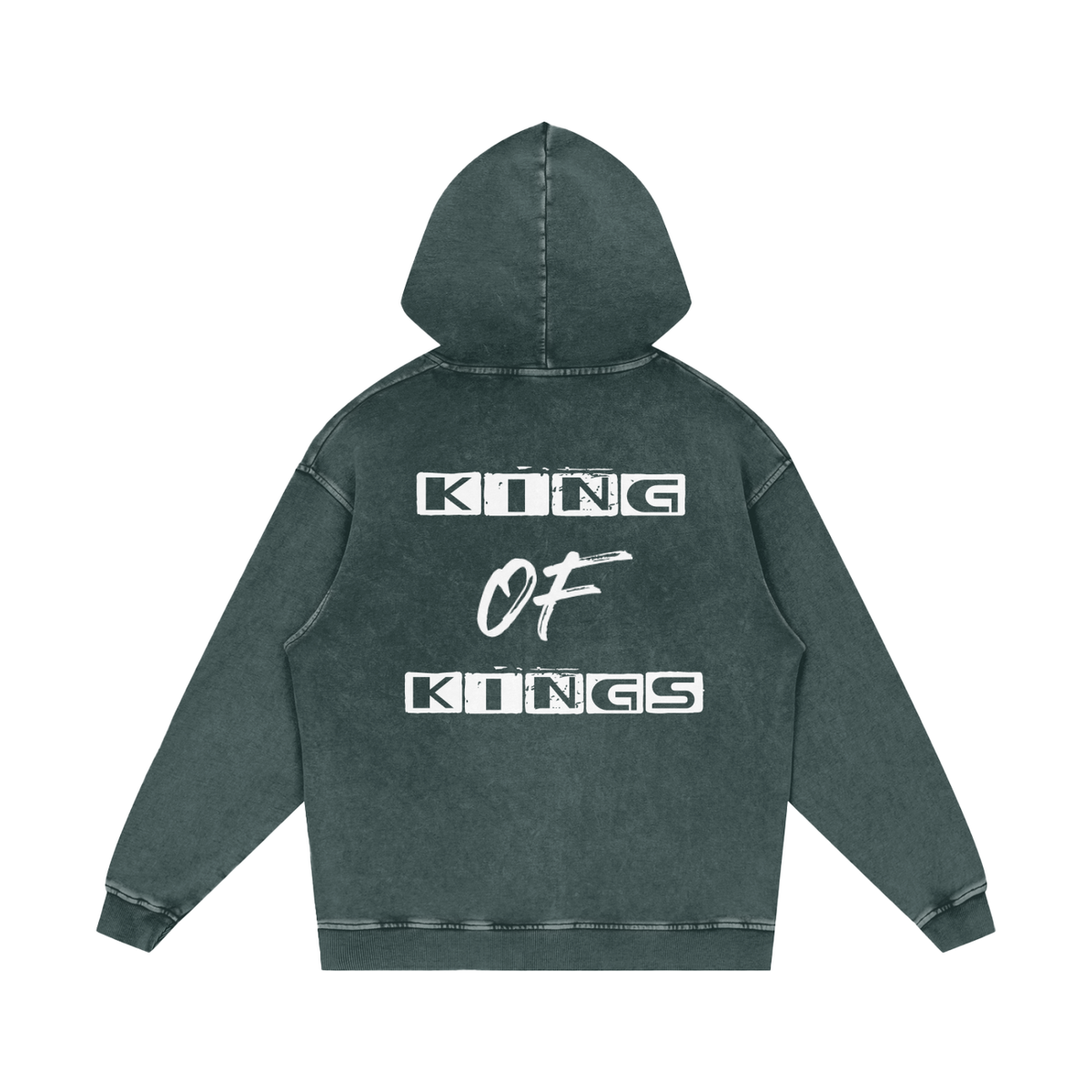 Jesus is My King - Snow Washed Loose Cotton Hoodie