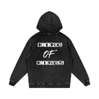 Jesus is My King - Snow Washed Loose Cotton Hoodie