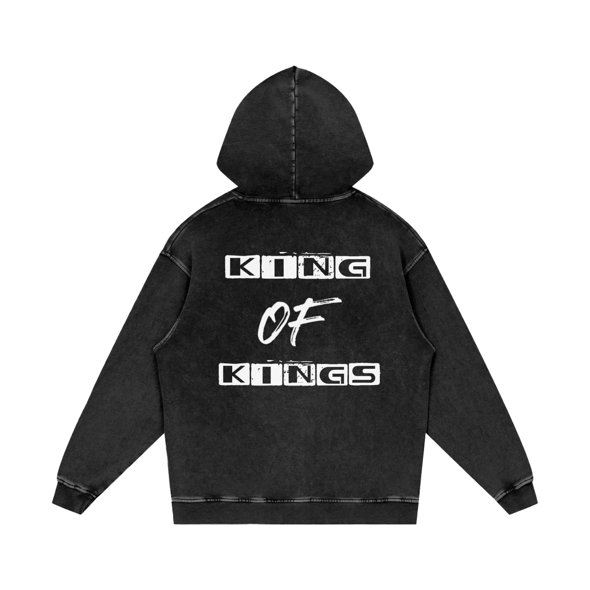 Jesus is My King - Snow Washed Loose Cotton Hoodie